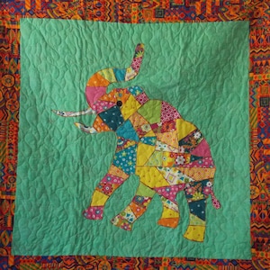 Mosaic Elephant Wall Hanging