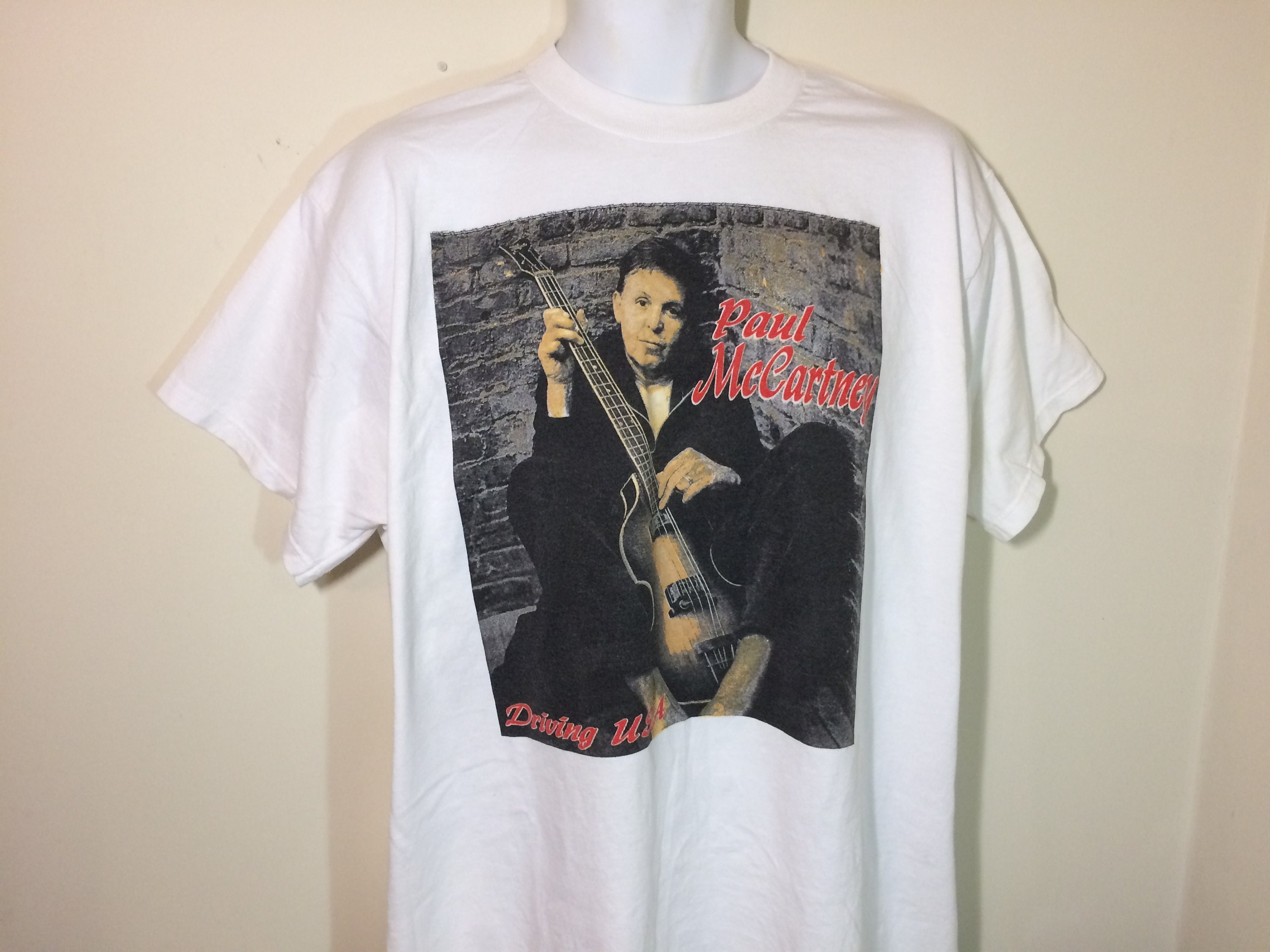 PAUL Mccartney Driving USA Tour 2002 -t-shirt Adult Xl N - Etsy