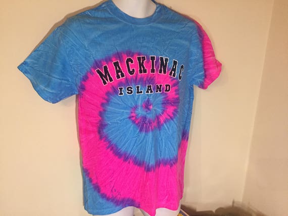 MACKINAC ISLAND MICHIGAN Tie Dye T-Shirt Adult M t | Etsy