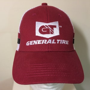 Ball Cap Adult-GENERAL TIRE Defunct Tyre Brand -Continental Tires- Detroit TRUCKER Hat