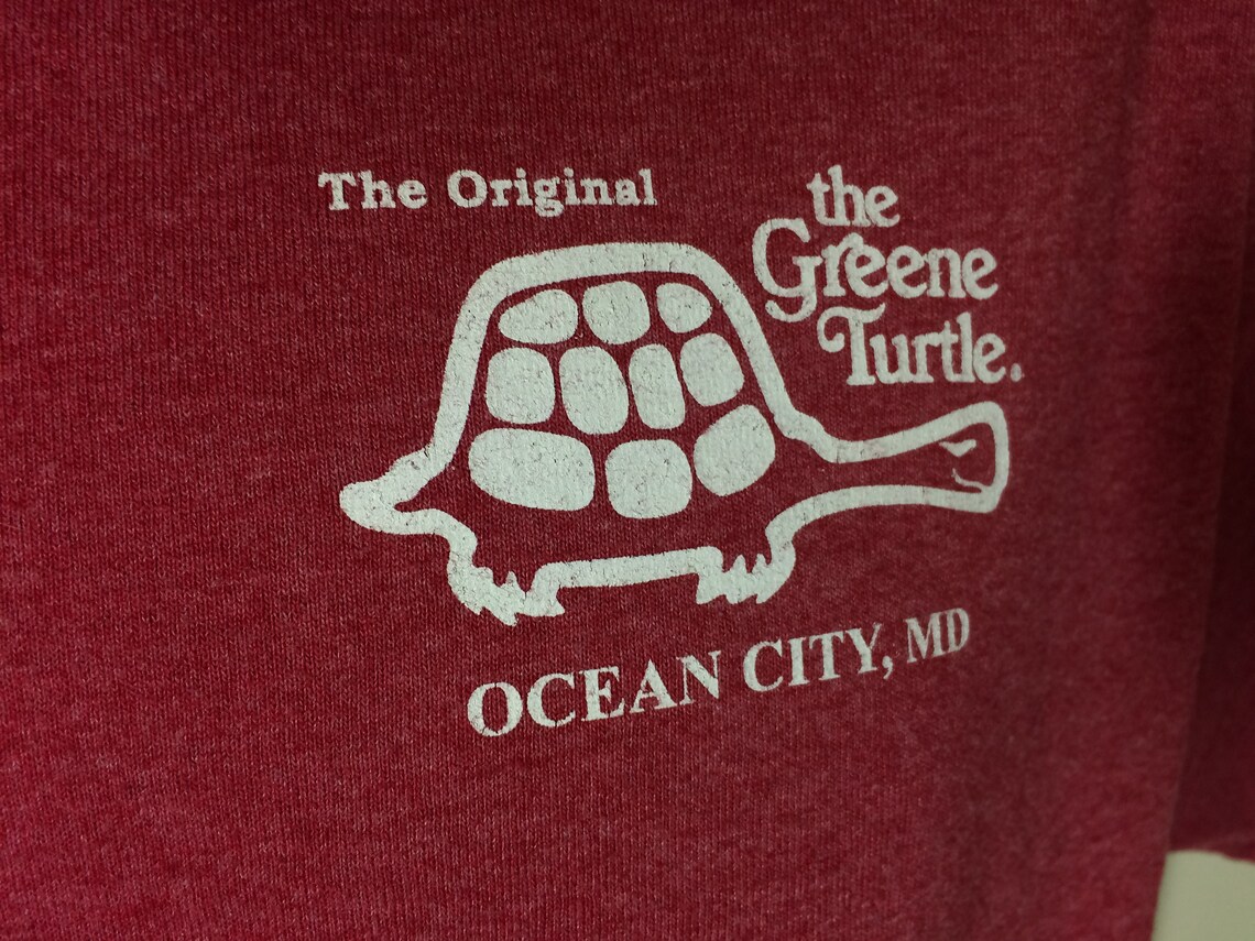 THE Original GREENE TURTLE Ocean City Md Adult TShirt M Etsy