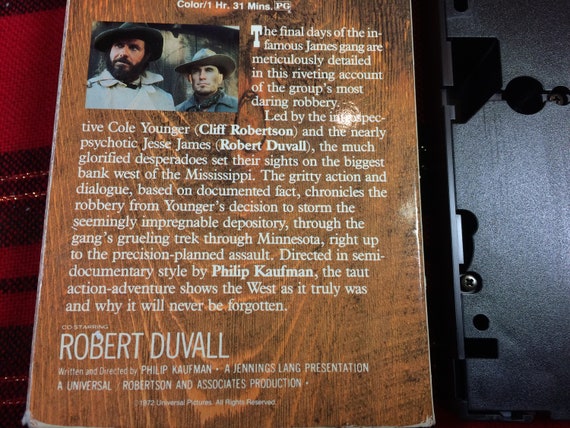 The Great Northfield Minnesota Raid Vhs Cliff Robertson Robert Etsy The Great Northfield Minnesota Raid Vhs Cliff Robertson Robert Etsy