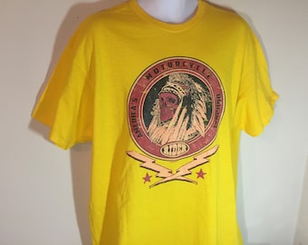 AMERICAN MOTORCYCLE ORIGINAL- Indian Chief Skull - T-Shirt Adult  - xl  v