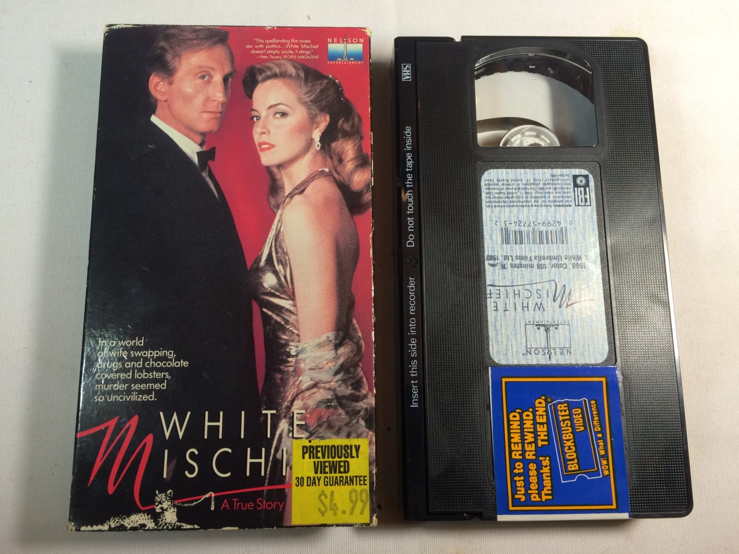 WHITE MISCHIEF Greta Scacci Charles Dance VHS 1988 108 Mins R