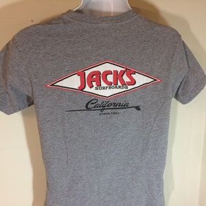 JACK&#39;S SURFBOARDS CALIFORNIA Official -Adult T-Shirt   s  N