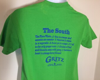 GRITZ SIMPLY SOUTHERN Cooking McDonough, Georgia Restaurant -T- Shirt  Adult S y