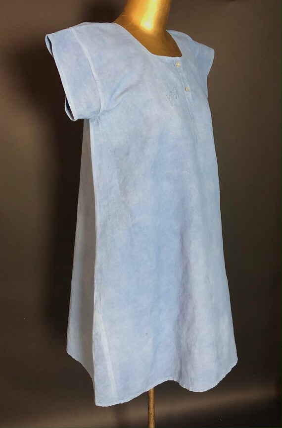 Antique European Dress Naturally Dyed Indigo Blue… - image 4