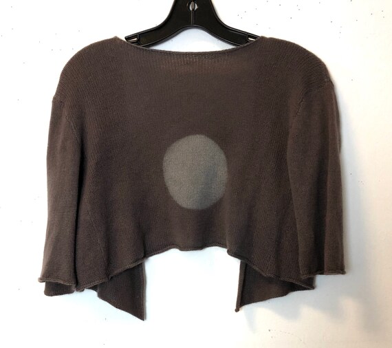 Cashmere Bolero Style Wool Sweater Circle Design … - image 5