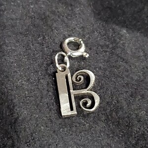 Mini Alto/Tenor Clef - Stainless Steel Charm