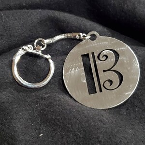 Alto/Tenor Clef - Stainless Steel Cutout Keychain