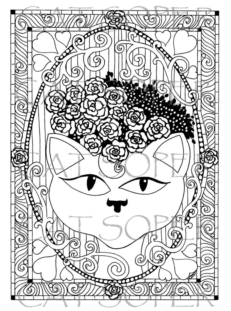 Lucy Instant Downloadable Colouring In Sheet zdjęcie 1