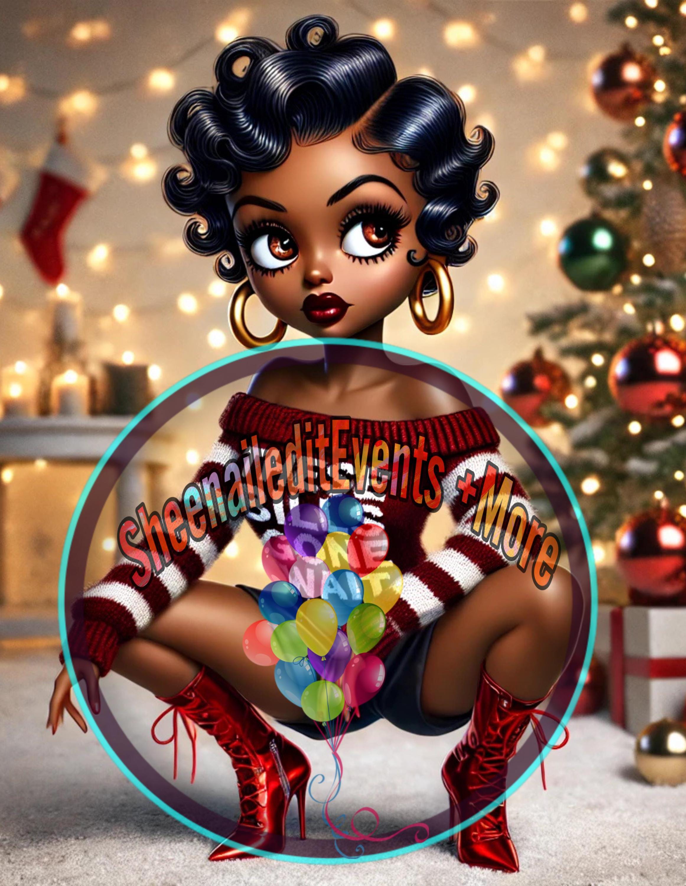 Afrocentric Christmas Holiday Party Decor | Elegant Black Woman ...