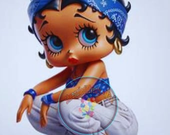 ベティ・ブープの青いバンダナ - Etsy 日本