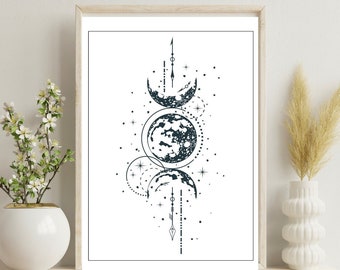 Moon Witch Boho Print