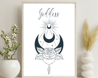 Goddess Bohemian Art Digital Print