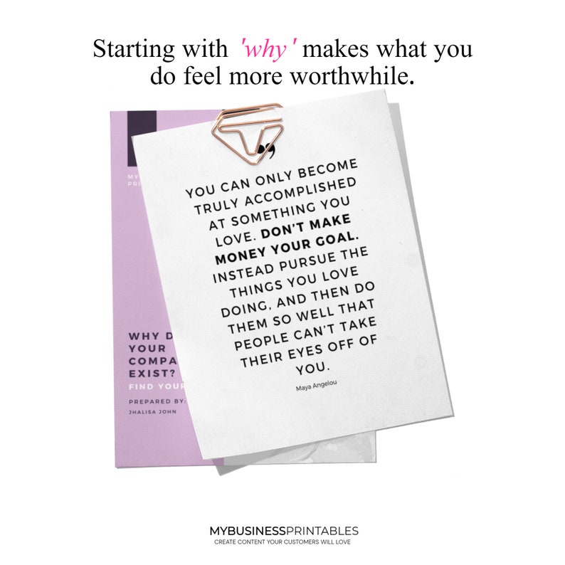 Brand Company Purpose Statement Printable Workbook Find Your Why image 5