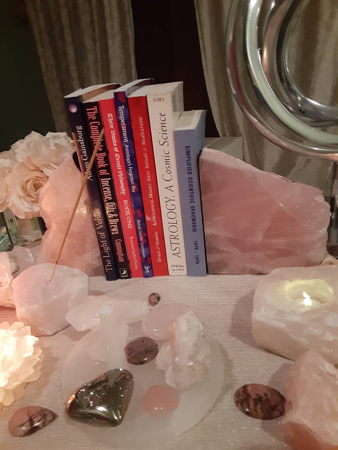 Rose Quartz Bookends Etsy
