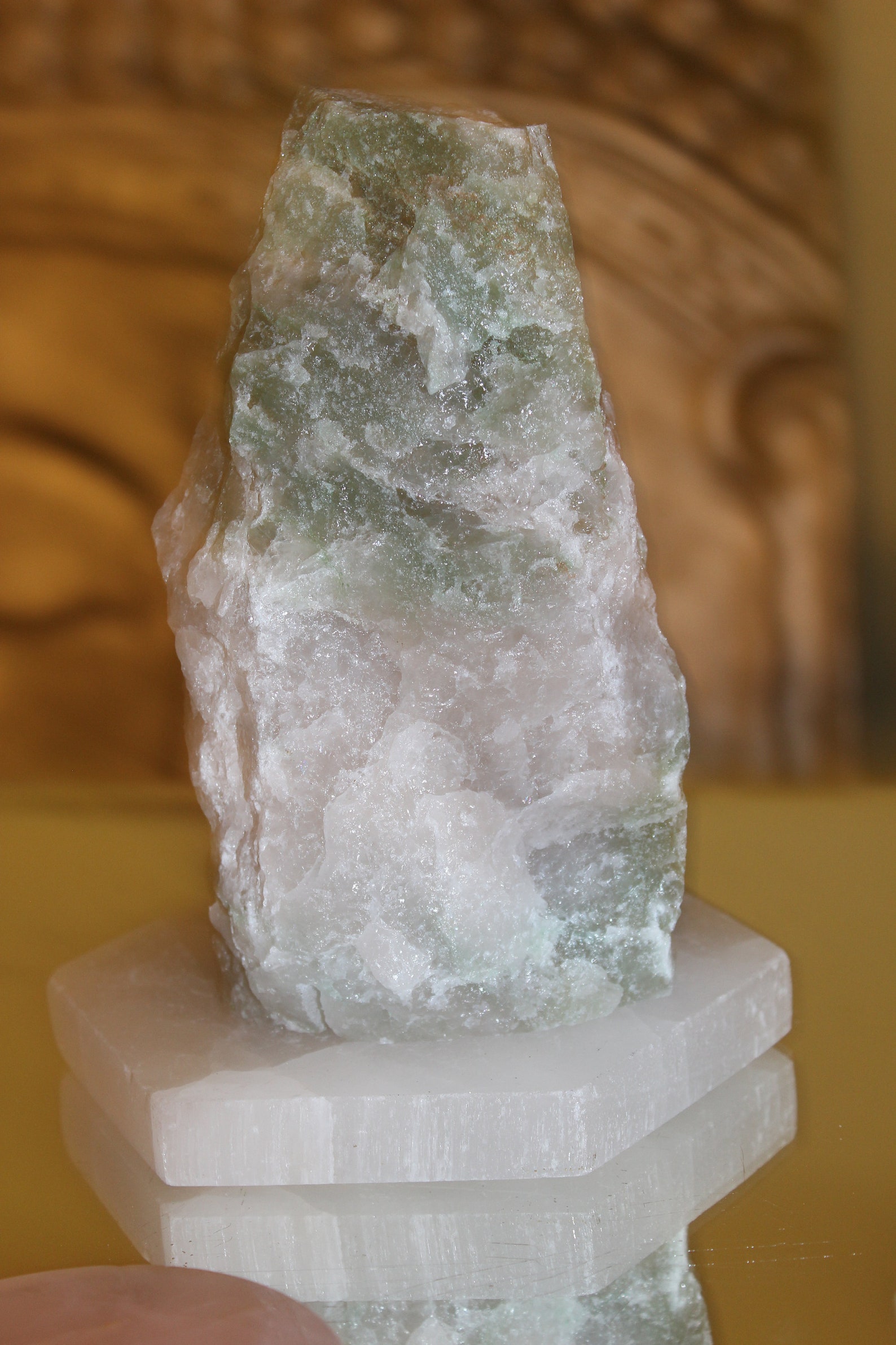 Green Quartz Lamp Etsy