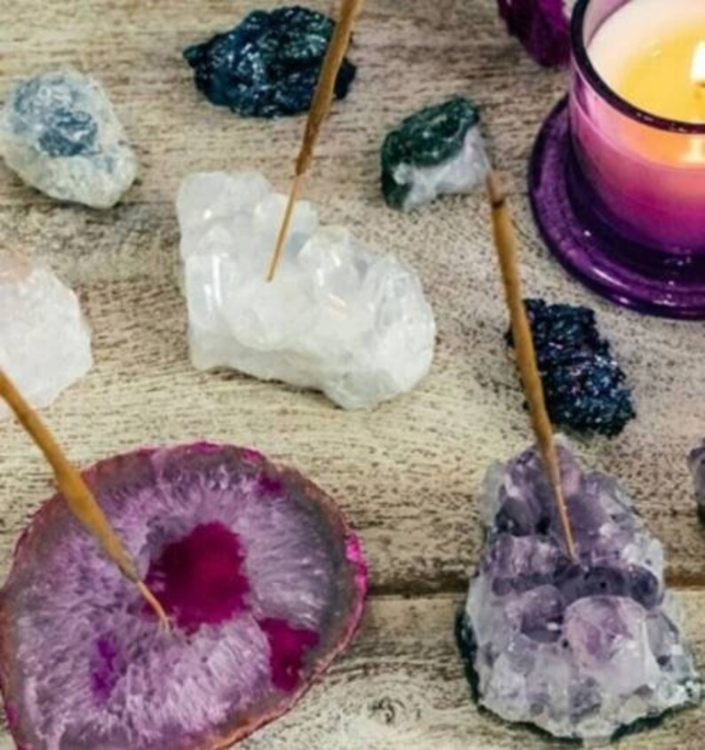Crystal Incense Holder Etsy