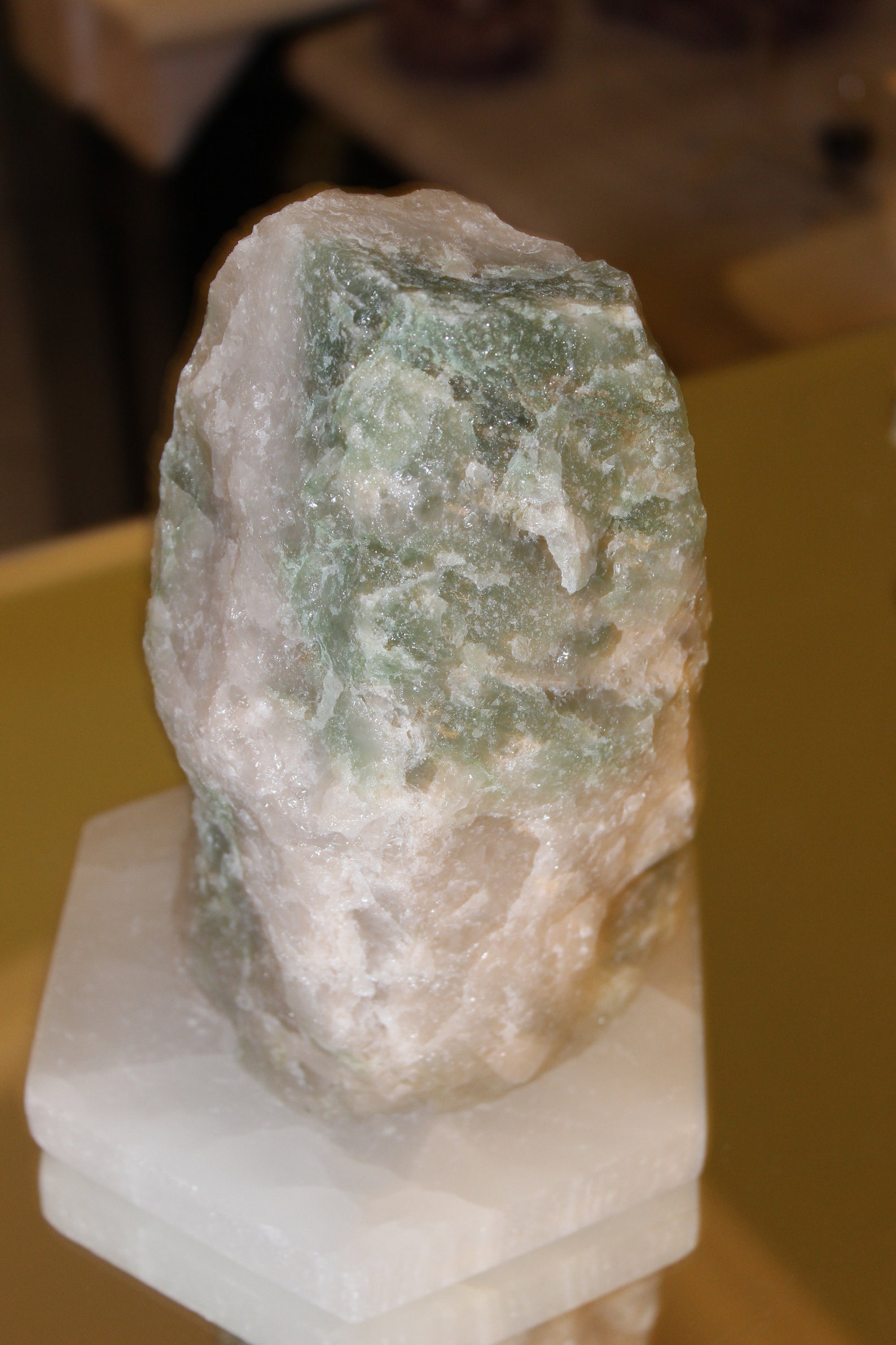 Green Quartz Lamp Etsy