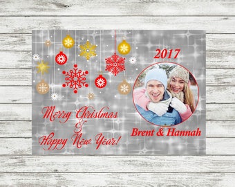 Digital Photo Christmas Card ~ Custom Photo Christmas ~ Digital ~ Personalized Christmas ~ Holiday Card ~ Religious Christmas ~5x7 Printable