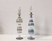 SALE, Set of 2 Perfume Bottle, High quality Blown Glass, Egyptian Perfume Bottles, Glass Set, Glass Art, Antique Glass, Glass Perfume Bottle
