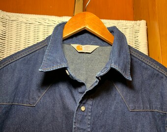 Carhartt Denim Shirt - Etsy