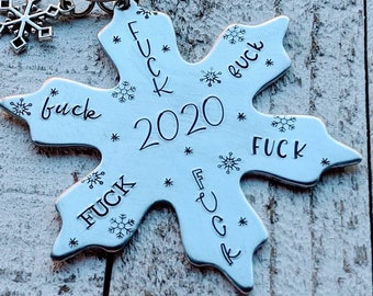 Fuck flake. F*uck snowflake ornament. Gag gift. Fuck 2023