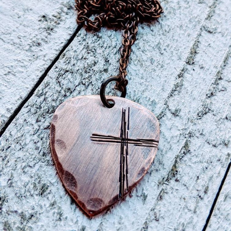 Customizable Copper Cross Etsy