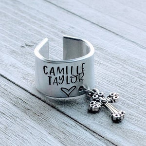 Personalized Stethoscope ID Tag – Hand Stamped Name, Nurse Gift