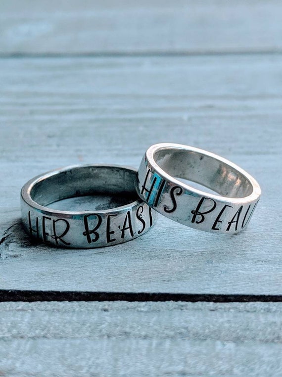 Beauty and the beast ring set clearance