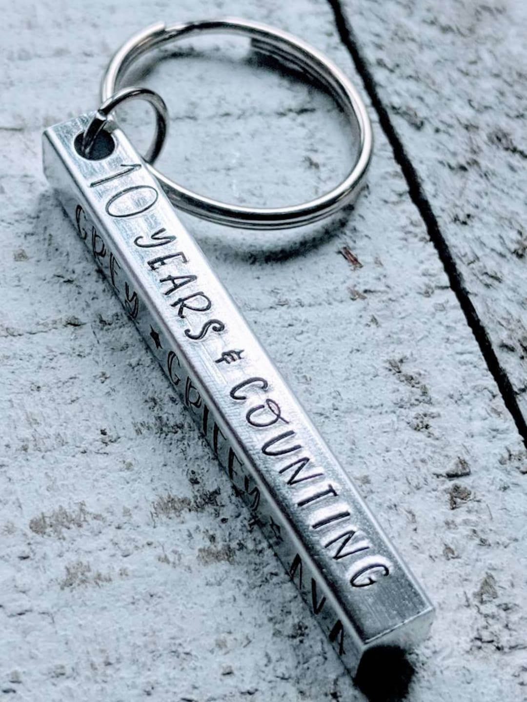 10th Anniversary. Husband Gift. Aluminum Anniversary. Traditional Wedding Anniversary. 10 Years