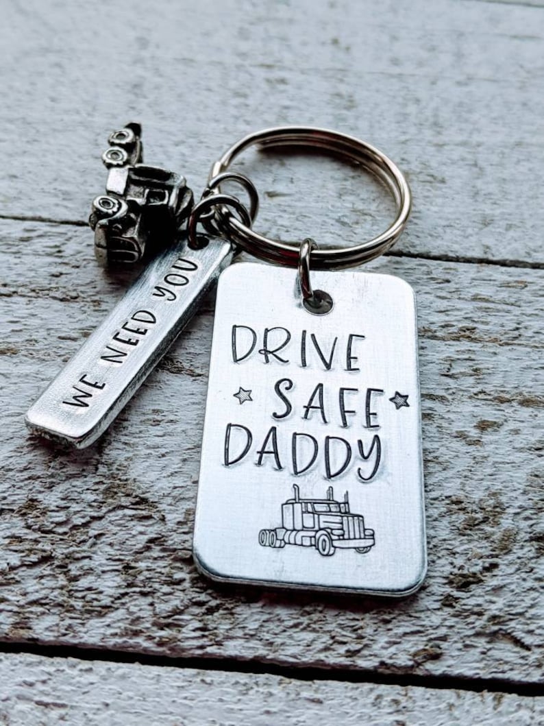 Trucker dad. Come Home Safe Daddy. Gift for dad. Father's day. Semi truck. Truck driver gift. Trucker husband. Drive safe. image 2