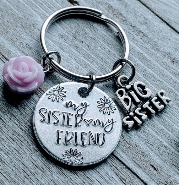 Best sister keychain cheap