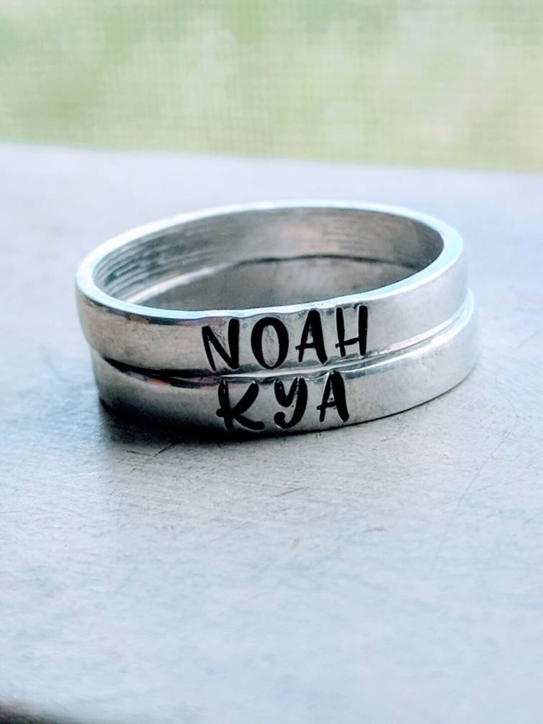 Stackable Mom Rings 3mm, Customized. Gift for Her, Mother's Day