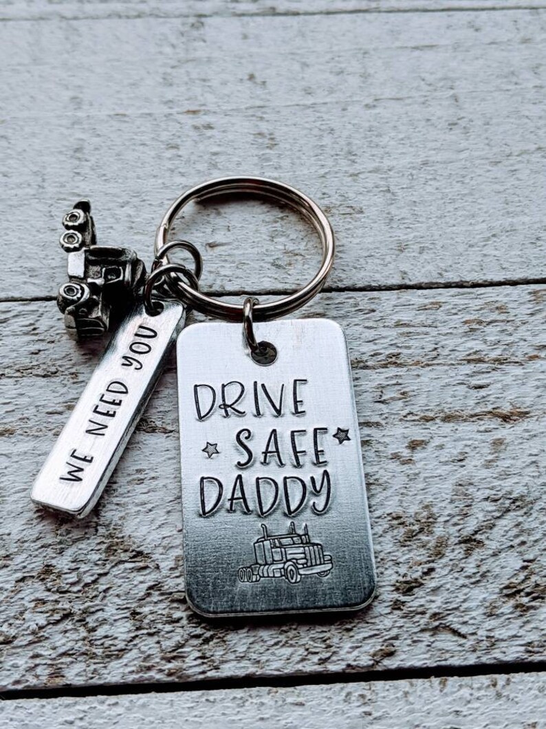 Trucker dad. Come Home Safe Daddy. Gift for dad. Father's day. Semi truck. Truck driver gift. Trucker husband. Drive safe. image 3