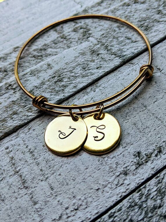 Mama Bangle Bracelet With Children s Initials. Mom Bracelet