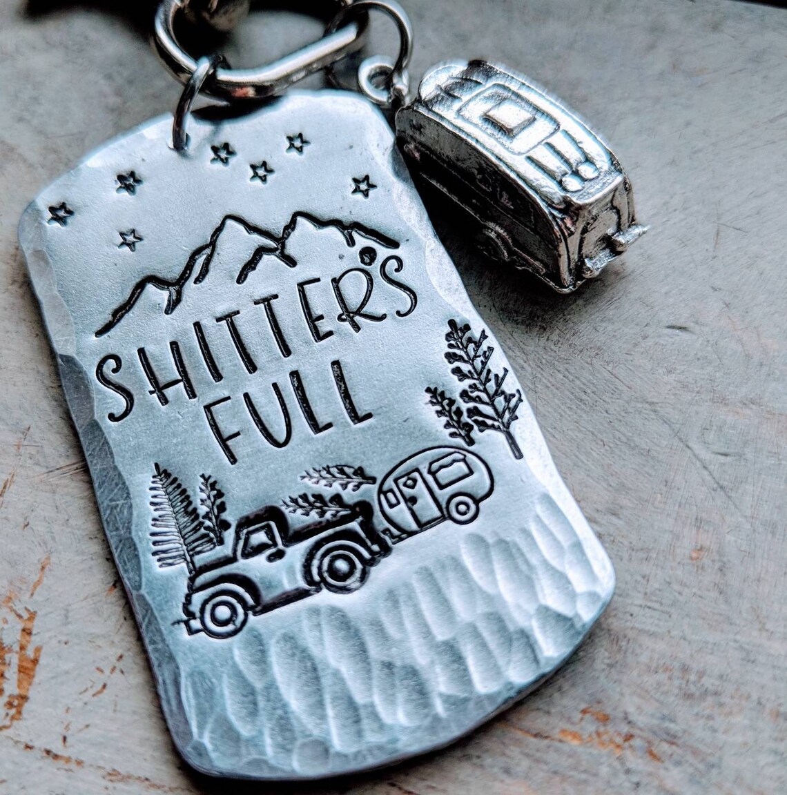RV keychain. Shitter's full. Rv Key. Camping Keychain. RV Etsy