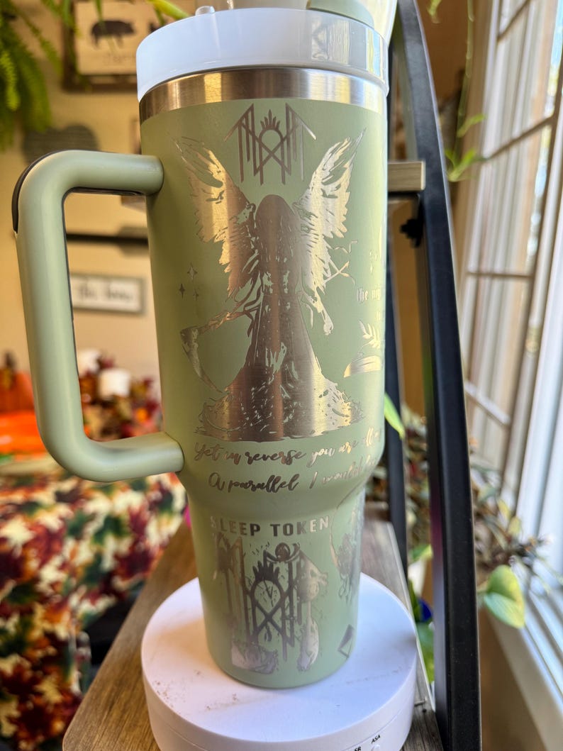Sleep Token Engraved Tumbler Wrap SVG for Laser Rotary Digital Download