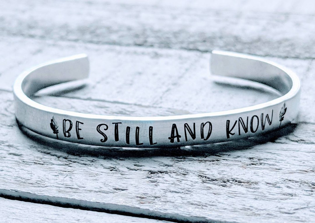 Be Still and Know. Bible Verse Jewelry. Psalm 46 10. Know That - Etsy
