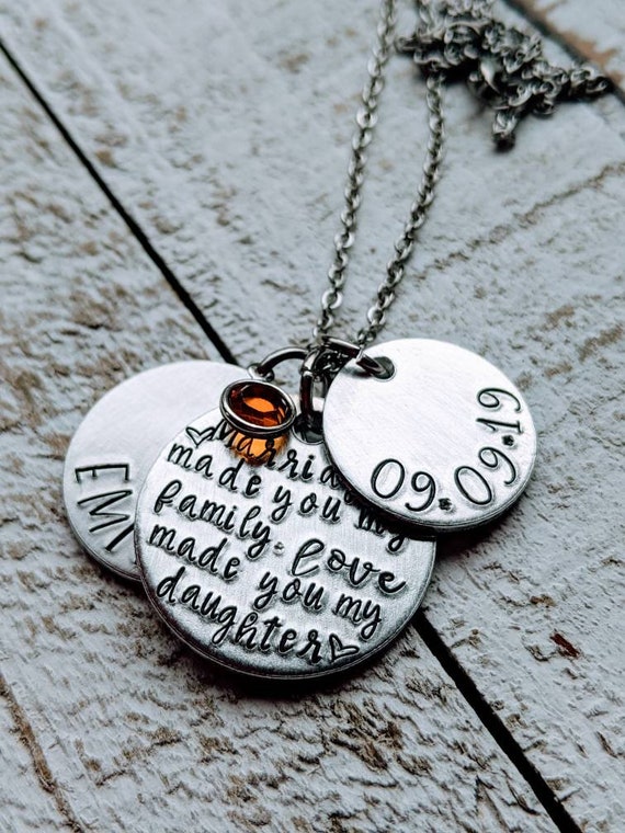 Daughter s Necklace. Gift for Step daughter. Step parent. Step mom
