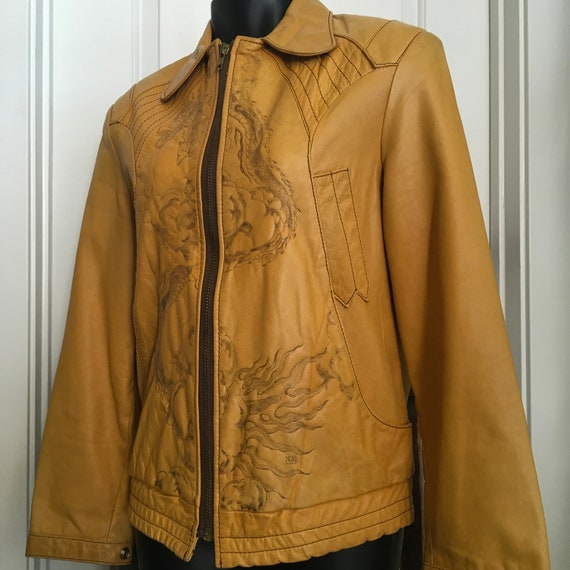 Vintage Seventies Crae Carlyle Man’s Leather Jack… - image 3