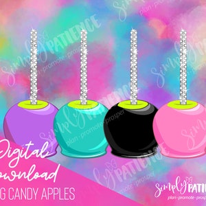 Adesivi digitali e stampabili Bling Candy Apple Planner