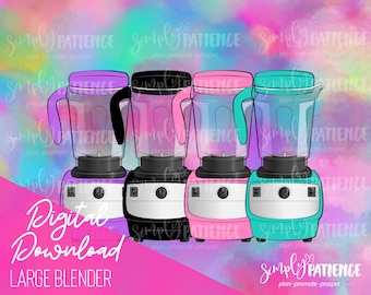 Digital and Printable Large Blender Planner Images and Stickers