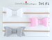 Felt Bow Headband Set Baby Headband Bow Baby Headbands Set Baby Bow Set Nylon Elastic Pink White Nude White Fall Christmas Headband