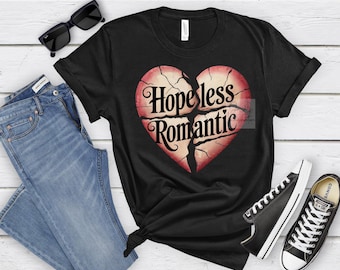 Sublimation Dtf romantique sans espoir PNG 300 DPI