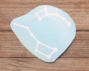 Calcomanía de vinilo de la constelación de la Osa Mayor y la Osa Menor: para coche, portátil y iPad