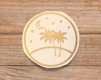 Palm Trees sticker, Nature Decal, Tree sticker, Car Decals, Laptop stickers, Laptop Decal, Vinyl Decal, Ipad stickers, Stickers, Decals