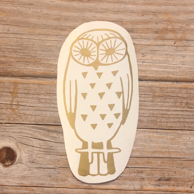 Owl vinyl sticker, Car stickers, Car Decals, Laptop stickers, Laptop Decal, Vinyl Decal, iPad stickers, Stickers, Decals image 1