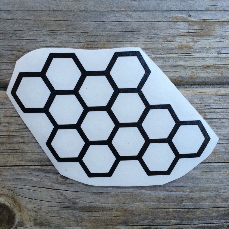 Honeycomb Vinyl Decal: Car, Laptop, iPad Sticker (4x2.5 Inches) - Etsy